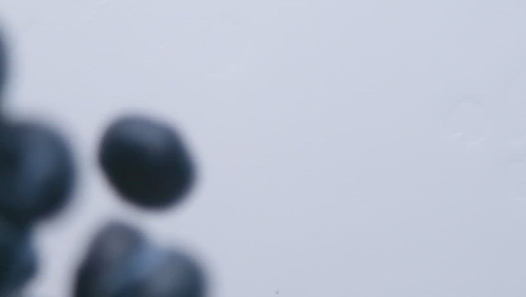 blueberries falling